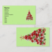 メリークリスマスビジネスカード 名刺 (正面/裏面)