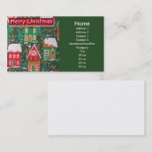 メリークリスマスビジネスカード 名刺 (正面/裏面)