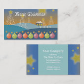 メリークリスマスビジネスカード 名刺 (正面/裏面)