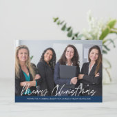 メリークリスマスビジネスチームの写真 シーズンカード (スタンド正面)