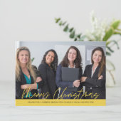 メリークリスマスビジネスチームの写真 シーズンカード (スタンド正面)