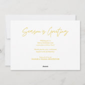 メリークリスマスビジネスチームの写真 シーズンカード (裏面)