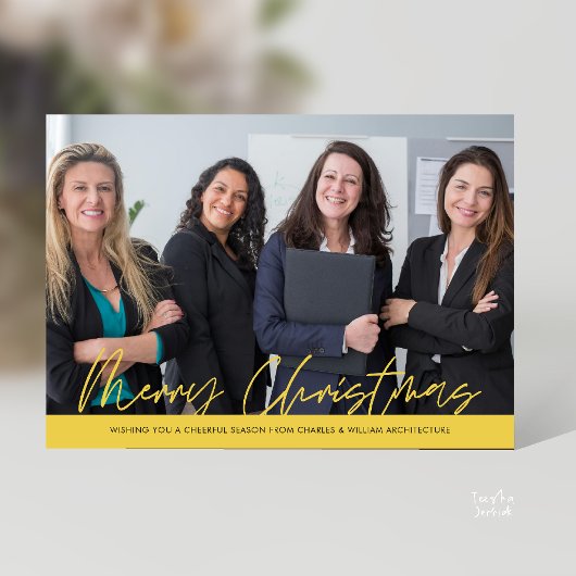 メリークリスマスビジネスチームの写真 シーズンカード