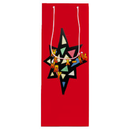 メリークリスマスビッグスター顧客。ワインバッグ ワインギフトバッグ