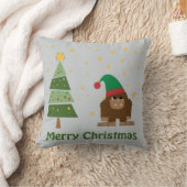 メリークリスマスビッグフット クッション (ブランケット)