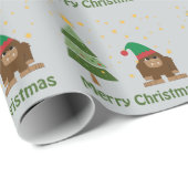 メリークリスマスビッグフット ラッピングペーパー (ロールコーナー)