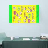 メリークリスマスビニールハッピーバースデー 横断幕 (トレードショー)