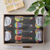 メリークリスマスビパーソナライズされたジネスロゴギター 薄葉紙 (ギフト)