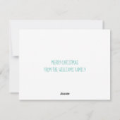 メリークリスマスビューティフルウィンターレイクカスタム シーズンカード (裏面)