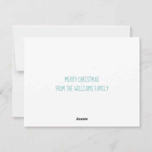 メリークリスマスビューティフルウィンターレイクカスタム シーズンカード (裏面)