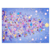 メリークリスマスビューティフルクリスマスツリーテーブルクロス テーブルクロス (正面(横))
