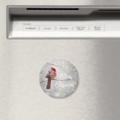 メリークリスマスビューティフル（鳥）ショウジョウコウカンチョウ マグネット (インサイチュ (食洗機))