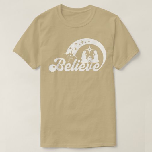 メリークリスマスビリーブ Tシャツ (デザイン正面)