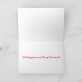 メリークリスマスビレッジグリーティングカード シーズンカード (内部)