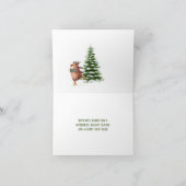 メリークリスマスビレッジシーンホリデーカード シーズンカード (内部)