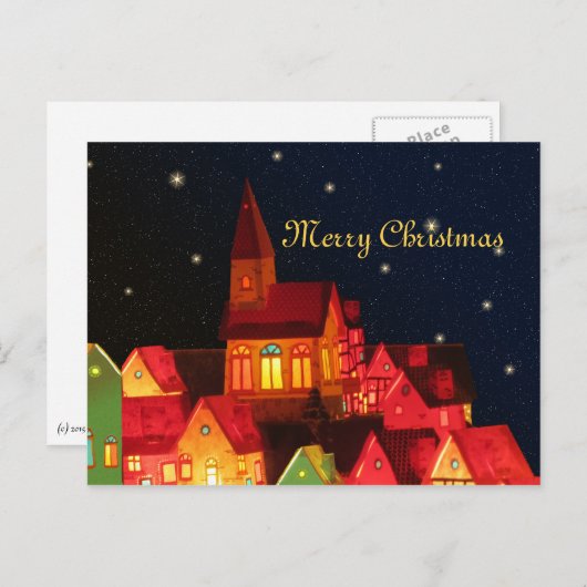 メリークリスマスビレッジポストカード シーズンポストカード (正面/裏面)