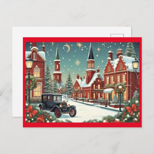 メリークリスマスビレッジ シーズンポストカード (正面/裏面)