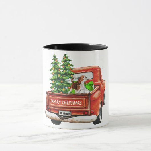 メリークリスマスビーグルドマグカップ マグカップ (中央)