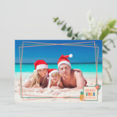 メリークリスマスビーチとパイナップル&フラワー シーズンカード (スタンド正面)