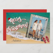 メリークリスマスビーチのクリスマス シーズンカード (正面/裏面)