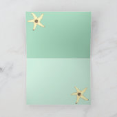 メリークリスマスビーチアートマーメイドサンタ シーズンカード (内部)