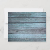 メリークリスマスビーチウッ素朴ド写真 シーズンカード (裏面)