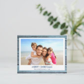 メリークリスマスビーチウッ素朴ド写真 シーズンカード (スタンド正面)