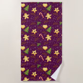 メリークリスマスビーチタオル ビーチタオル (正面)