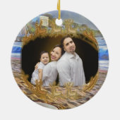 メリークリスマスビーチファミリー786 セラミックオーナメント (裏面)