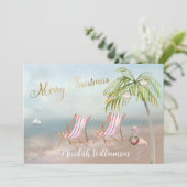 メリークリスマスビーチフラミンゴバジェット シーズンカード (スタンド正面)