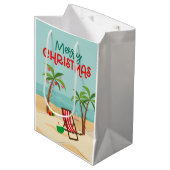 メリークリスマスビーチ ミディアムペーパーバッグ (正面アングル)