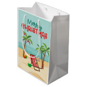 メリークリスマスビーチ ミディアムペーパーバッグ (裏面アングル)