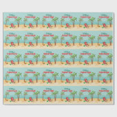 メリークリスマスビーチ ラッピングペーパー (フラット)