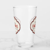 メリークリスマスビールガラス製品 タンブラーグラス (左)