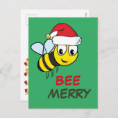 メリークリスマスビー  シーズンポストカード (正面/裏面)