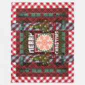 メリークリスマスピクニックパレード フリースブランケット (正面)