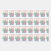 メリークリスマスピグコーヒーラッピング紙シート ラッピングペーパーシート (正面3)