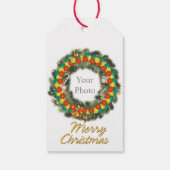 メリークリスマスピックボール1オプションギフトラベル ギフトタグ (裏面)