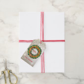 メリークリスマスピックボール1オプションギフトラベル ギフトタグ (より糸付き)