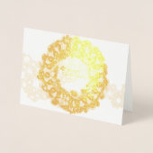 メリークリスマスピックボール1オプション 箔カード (正面)