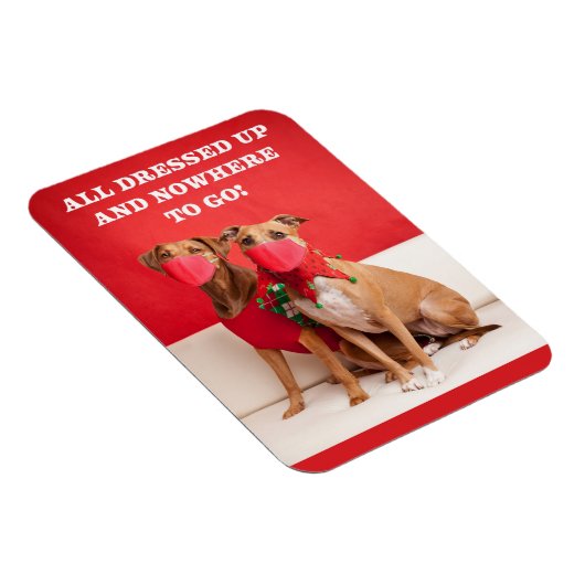 メリークリスマスピットの雄牛を顔マスク マグネット (右側)