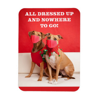 メリークリスマスピットの雄牛を顔マスク マグネット