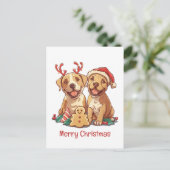 メリークリスマスピットブルドッグ シーズンポストカード (スタンド正面)