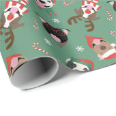 メリークリスマスピットブルドッグ ラッピングペーパー (ロールコーナー)