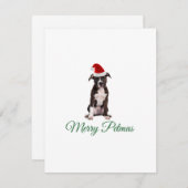 メリークリスマスピットブル シーズンカード (正面/裏面)