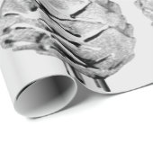 メリークリスマスピネコーンラッピング紙 ラッピングペーパー (ロールコーナー)