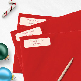 メリークリスマスピモダンンク差出人住所 ラベル