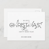 メリークリスマスピラティスインストラクターギフトラベルバンペ ポストカード (正面/裏面)