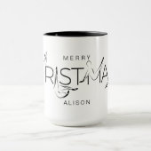 メリークリスマスピラティスインストラクターギフトラベルバンペ マグカップ (中央)