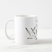 メリークリスマスピラティスインストラクターギフトラベルT-Shi コーヒーマグカップ (左)